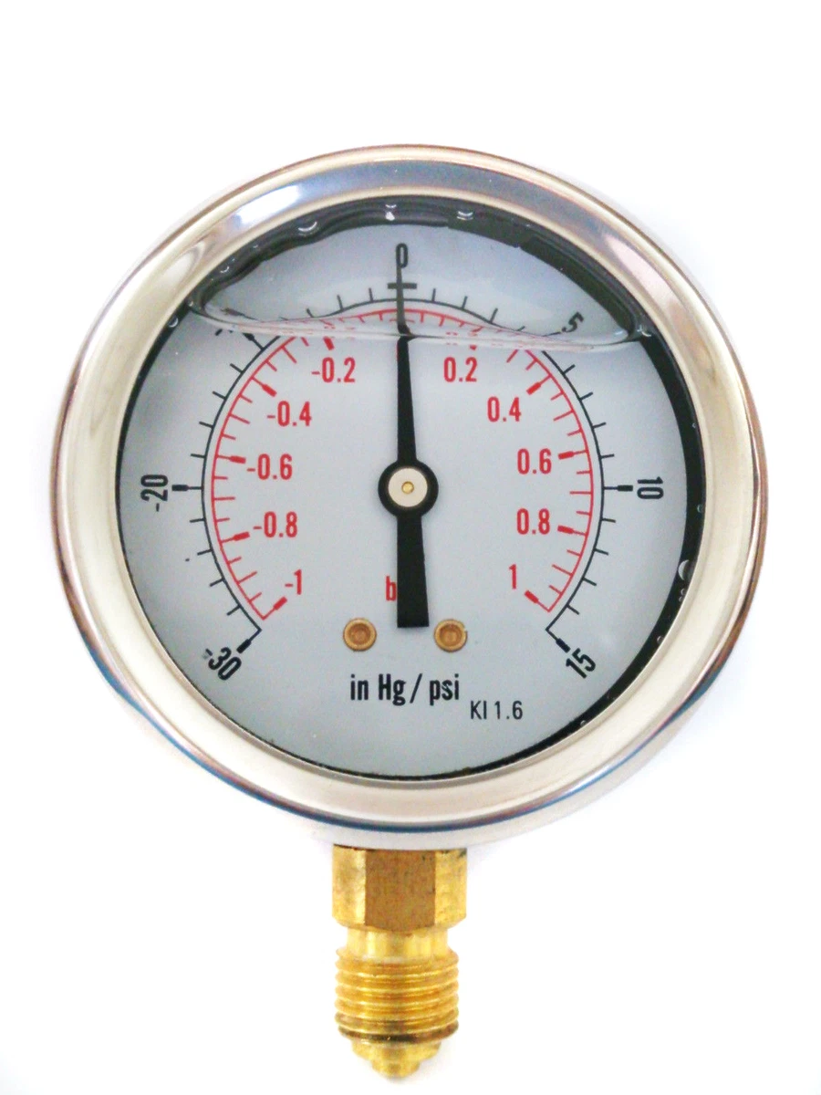 Compound gauge and pressure gauge outlet