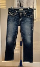 Big Star Vintage Collection Liv Jeans Women s 27 Dark Wash Embroidered Pockets