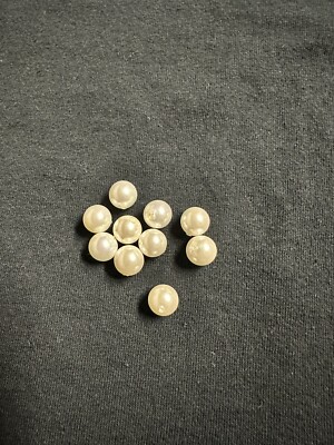 10mm Half Drilled Hole Shell Pearl Beads for Jewelry Making