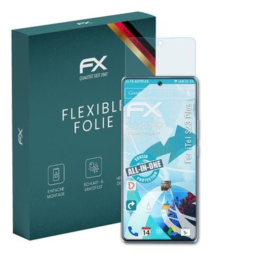 atFoliX 3x Folie für iTel S23 Plus Schutzfolie klar&flexibel Displayschutzfolie