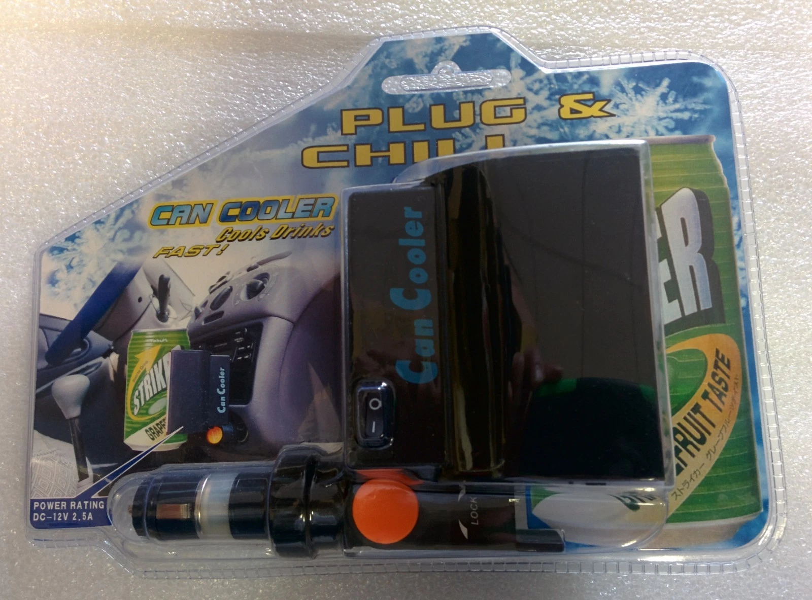 CAR AUTO CAN COOLER SOFT DRINK DC 12V 2.5A SEALED RETAIL PACK NEW