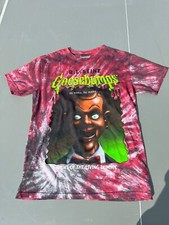 Vintage Goosebumps Halloween T-Shirt He Walks He Talks Tie-Dye Medium 100 Cottn