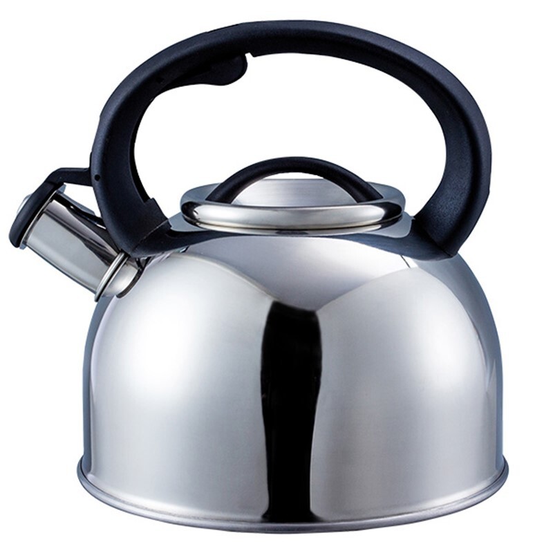 Liberty Leisure Whistling Kettle 2.5L Silver Stainless Steel Camping Motorhome