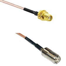 RG316 SSMA Female to MINI UHF FEMALE RF Cable Rapid-SHIP LOT