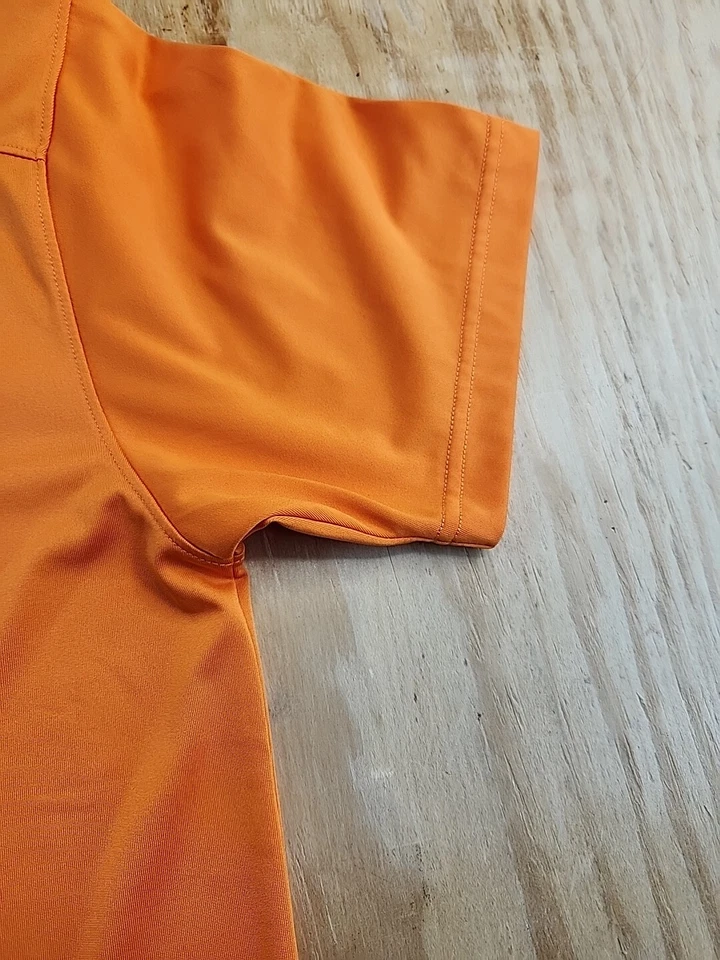 Camisa polo de golf Edward Jones Logo Page & Tuttle naranja para hombre mediana ligera Foto 2 de 4