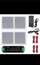 Herdio 4X 5.25"In-Wall Speakers 320W 2-Way Stereo Ceiling Speakers Bluetooth Kit