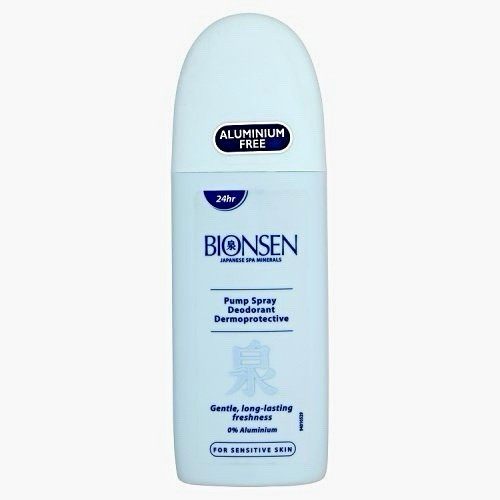 BIONSEN Aluminum-Free 24-Hour Deodorant Spray, Japanese Spa Minerals, Sensitive