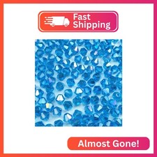 LIMAOLLY 400pcs 4mm Bicone Crystal Glass Beads Loose Spacer Beads Faceted Craft