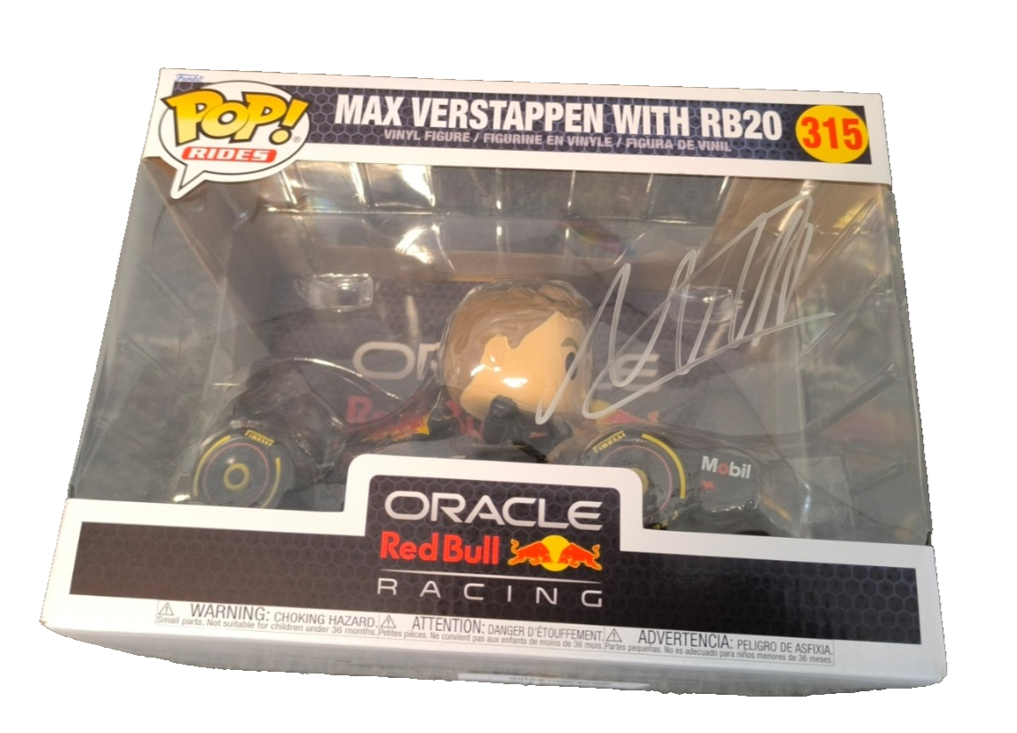 Funko Pop Rides F1 signed Max Verstappen RB20 #14 No.315 Oracle