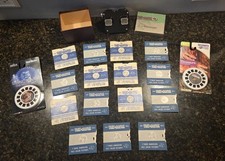 Vintage 1940s Sawyer s View-Master Stereoscope 3D Viewer w/ Box 17 Reels