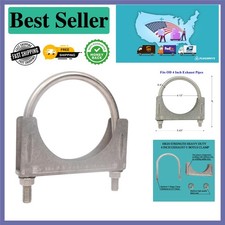 Stainless Steel 4 Exhaust U-bolt Clamp - Heavy Duty Corrosion-resistant Design