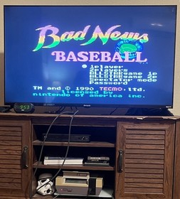 Tecmo Bad News Baseball NES Nintendo Game Cartridge