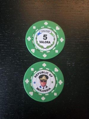 Molossia 5 Valora Coin UNC Rare Microstate Currency
