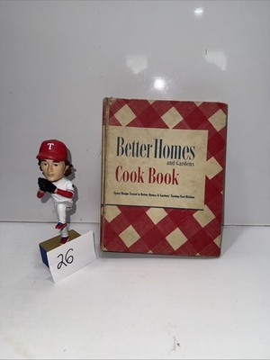 1948 Better Homes & Garden Cookbook Red White Plaid READ LOOK PICTURES