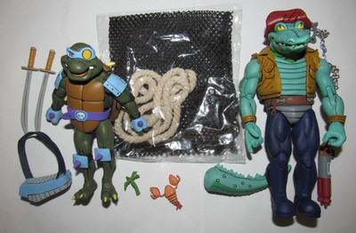 NECA action figure TMNT Leatherhead & Slash 2 pack