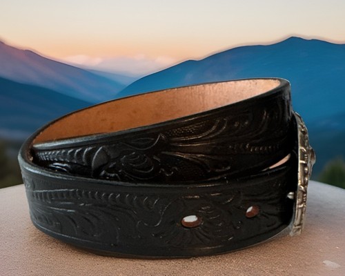 Silver Creek WESTERN MASTER Top Grain Leather Belt Size 26 C90043 NWT List $36 - Picture 4 of 7