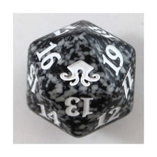 WotC MTG Spindown d20 Life Counters Eldritch Moon - Black & Grey w/White NM