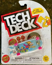 THE SIMPSONS Santa Cruz 2025 TECH DECK 96mm Fingerboard 2/7 Bart