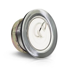 9783 Stainless Steel Bath Tub Drain Assembly with Rubber Stopper Strainer for...
