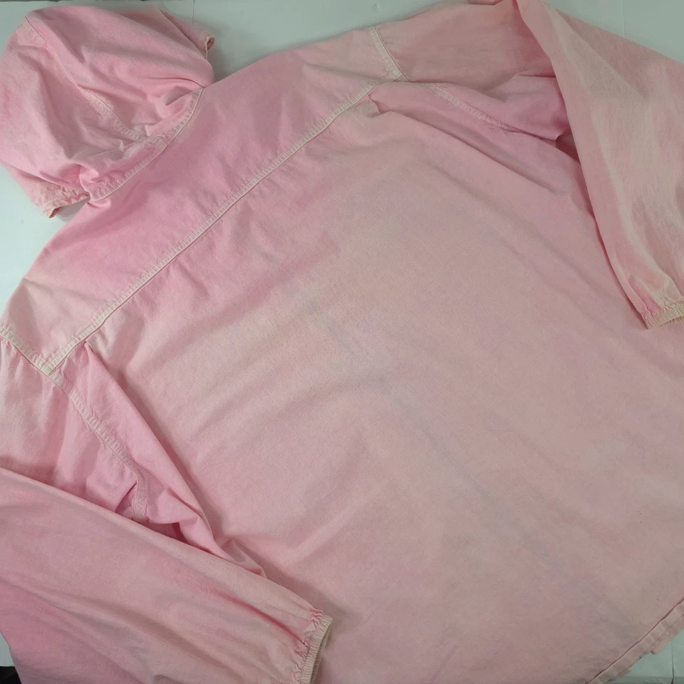 CHAQUETA BÁSICA VINTAGE AÑOS 90 PRODUCTOS FRESCOS ROSA CLARO CON CAPUCHA PARA MUJER TALLA XL **TAL CUAL Foto 2 de 4