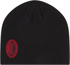 AC Milan Berretto Invernale, Berretto Caldo Con Logo Ufficiale AC Milan, Da Uomo