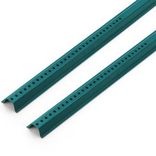 Heavy Duty U-Channel Steel Sign Posts for Food Service Signage – 6FT Pre-Drilled