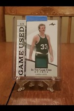 2025 Leaf In The Game Used Jersey Larry Bird 1/3! CELTICS!