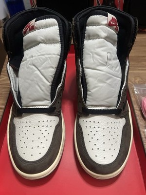 DS Travis Scott Nike Air Jordan 1 High OG SP TS Sz 8.5 Fragment Olive Mocha SB
