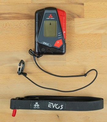 ARVA Evo 5 Avalanche Beacon Transceiver + Strap & Belt Evo5 Black Avy