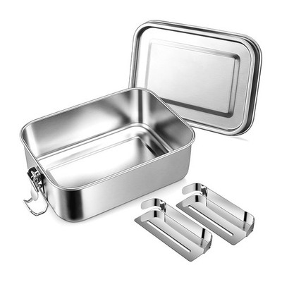 1X(Bento-Box, Lunchbox Aus Edelstahl für Teenager, Bento-Box Aus Metall mit2372