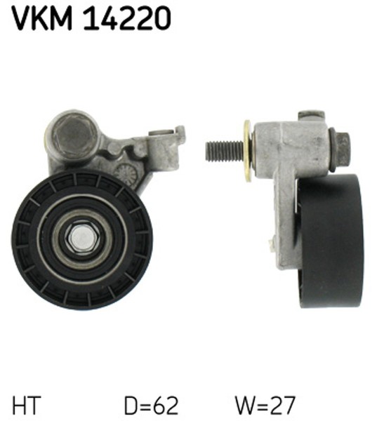 SKF Spannrolle Zahnriemen VKM 14220 FüR Jasm Mazda Jbsm Fiesta 121 Ford 62Mm 4 3-image