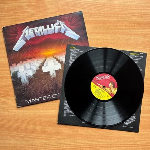METALLICA - MASTER OF PUPPETS VINYL LP MFN 60 UK 1986 1ST PRESSING - HEAVY METAL