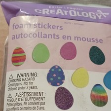 Creatology Foam Easter Stickers 120pc Multicolor Egg Shapes