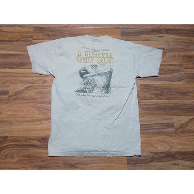 Shakespeare A Midsummers Night Dream Light Green Artist Mike Ritter Sz L