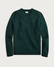 J. CREW Heritage cotton crewneck sweater in J. Crew Green Size S 98 BI841