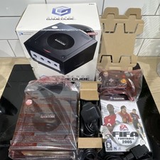Nintendo GameCube Console Boxed Black UK PAL + Game