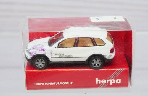 Herpa 045414, BMX X5 Mobil Tradition SUV de 5 puertas, blanco, escala 1/87 HO | Zustand: New