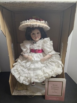 Franklin Mint Katie Scarlett O Hara Doll Sonja Bryer w/ Box COA Heirloom