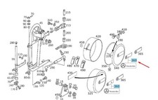 MERCEDES-BENZ G W463 Reserveradtr&auml;ger Mercedes Stern A4638100018 NEU ORIGINAL