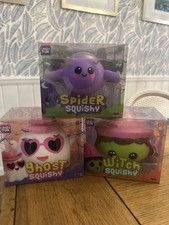 RARE RMS Crazy Fun Spider, Squishy, Ghost Squishy Witch Squishy 3 Total