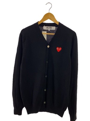 COMME des GARCONS Cardigan (Thin XL Wool Black AZ-N008 Used