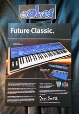 Dave Smith Instruments Poly Evolver synthesizer BROCHURE, Vintage original, 2 p