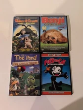 Kids DVD Lot Of 4.   Benji, Wallace & Grommit, Felix The Cat, Life At The Pond