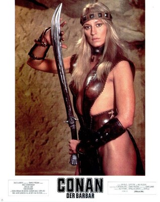 Conan der Barbar ORIGINAL Aushangfoto Arnold Schwarzenegger / James Earl Jones