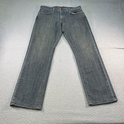 Agave Waterman Relaxed Straight Jeans Mens 36x32 Blue Denim Made USA 9 Year Flex