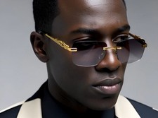 Sunglasses Retro Vintage Men Shades Cholo Black Lens Classy Gang Style Lentes