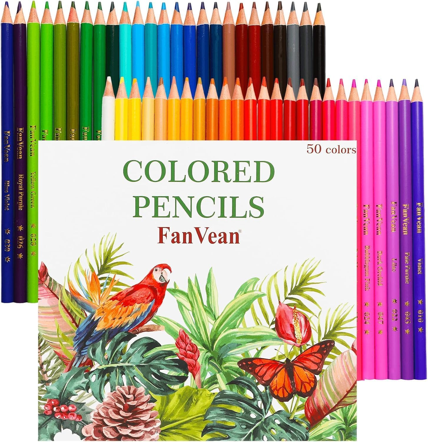 Colored Pencils Set 50 Count Color Pencil for Adult Coloring School Supplies Gif-image