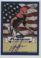2013 Leaf Metal Draft All-American Blue Prismatic 11/25 Jarvis Jones Auto 2u6