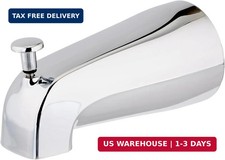 5-3/8 Inch Nose Diverter Tub Spout, 1/2 Inch IPS Connection, Chrome Finish, 1508