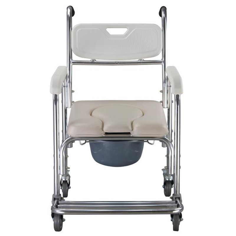 Heavy Duty Bath Commode Shower Chair Seat Wheelchair for Elderly Disable New